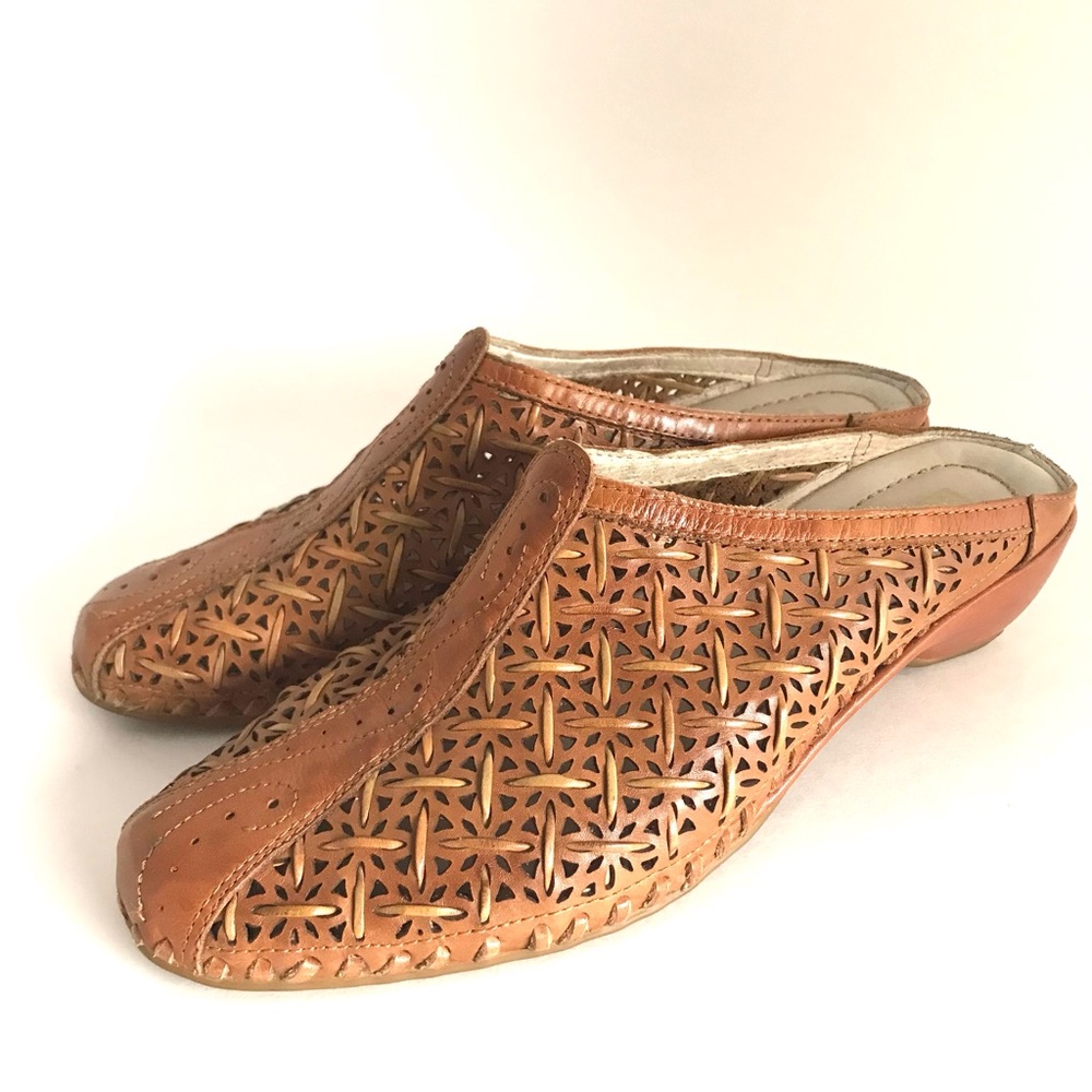 Pikolinos Tan Woven Mules (39/7)